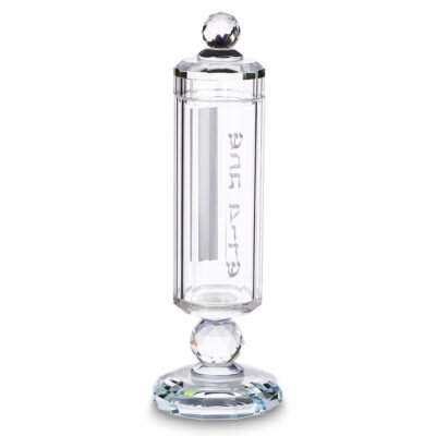 מחזיק גפרורים מהודר מקריסטל 20 ס"מ