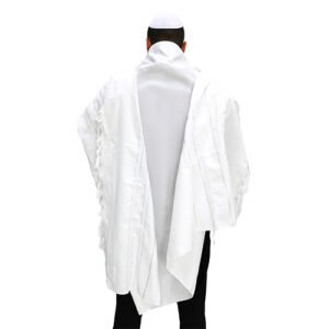 טלית "מופת" חתנים גודל 60 - 185x140 ס"מ פסים כס